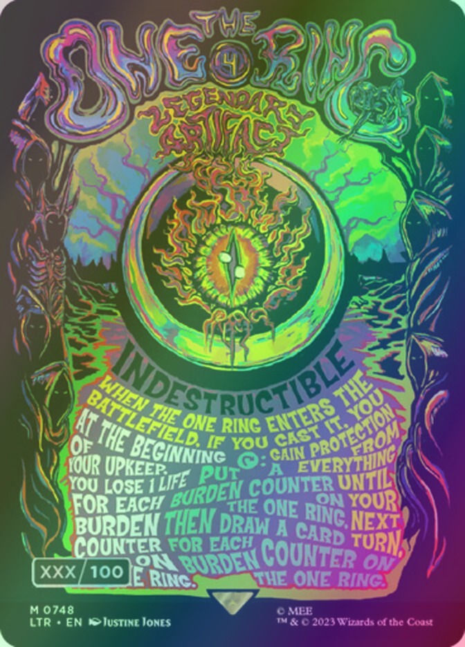 The One Ring (LTR) (748z) / Borderless / Double Rainbow Foil