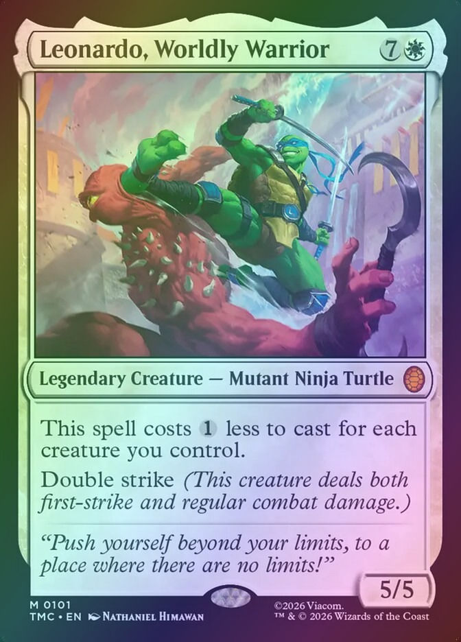 Leonardo, Worldly Warrior (TMC) (101) / Foil