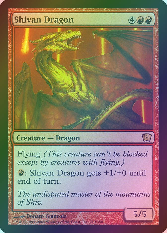 Shivan Dragon (9ED) (219★) / Foil