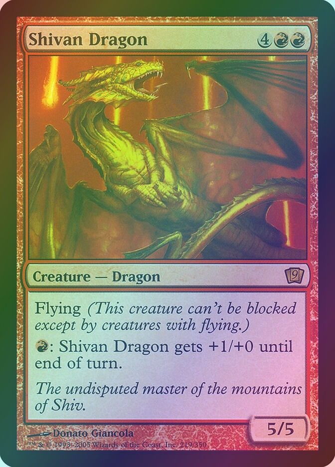 Shivan Dragon (9ED) (219★) / Foil