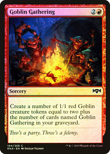 Goblin Gathering (RNA) (104) / Foil