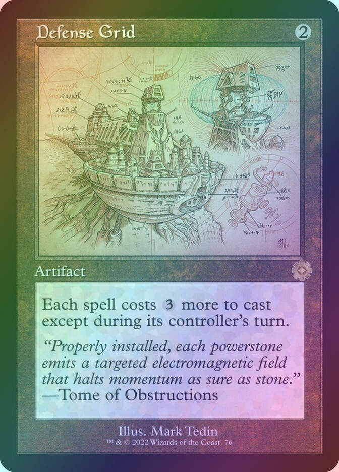 Defense Grid (BRR) (76) / Foil / Schematic