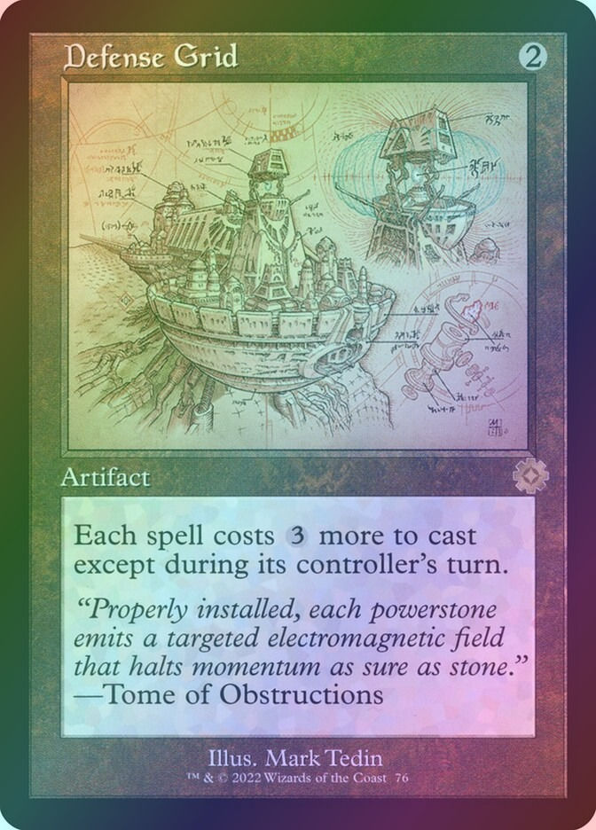Defense Grid (BRR) (76) / Foil / Schematic