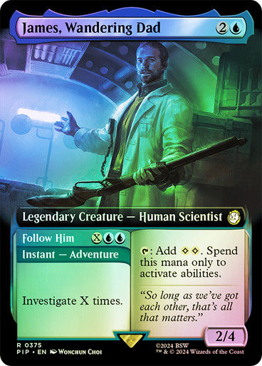 James, Wandering Dad // Follow Him (pip) (375) / Extended Art Foil