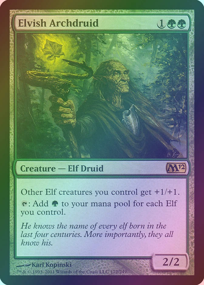 Elvish Archdruid (M12) (172) / Foil