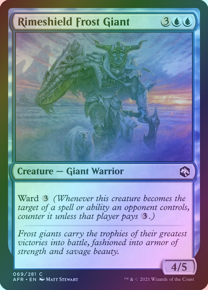 Rimeshield Frost Giant (AFR) (69) / Foil