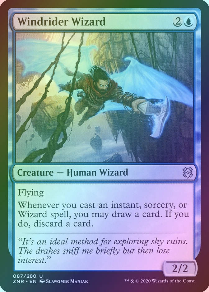 Windrider Wizard (ZNR) (87) / Foil