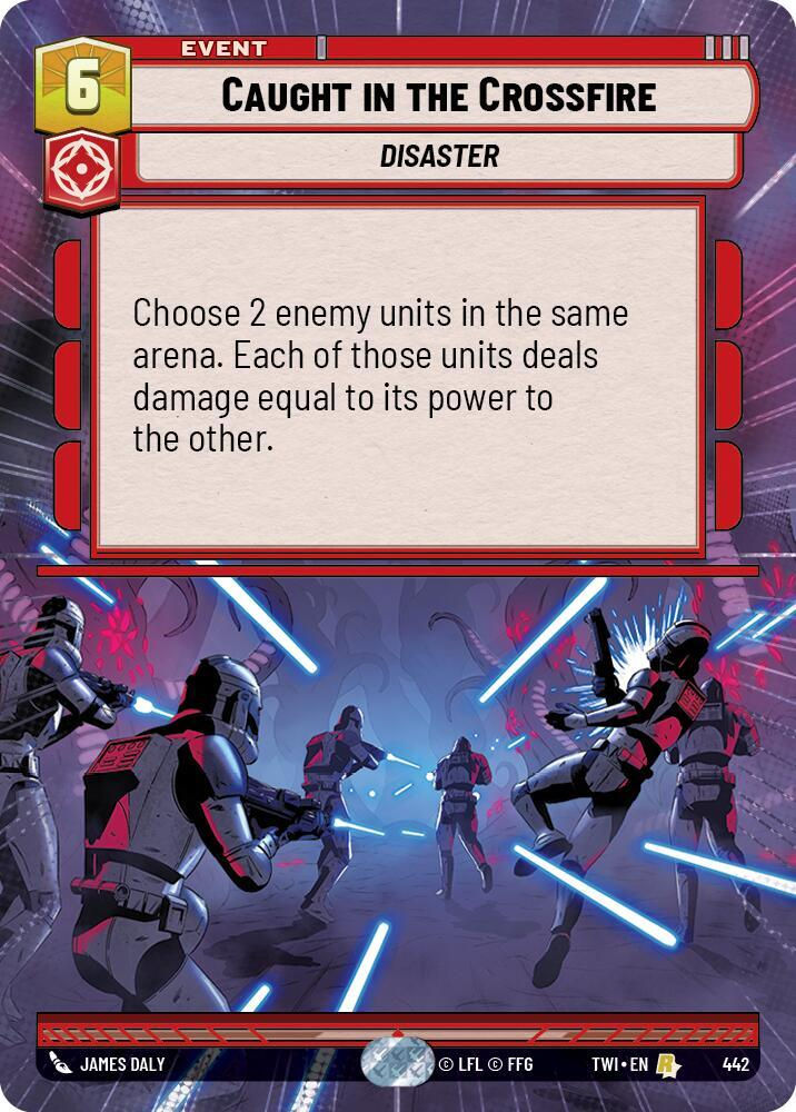 Caught in the Crossfire (Hyperspace) (TWI) (442) / Foil