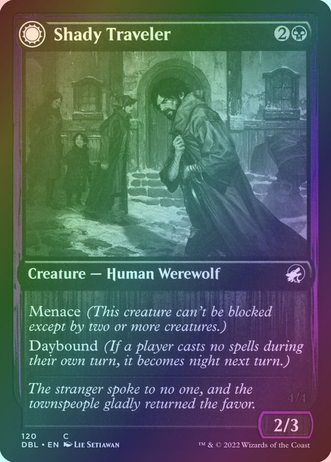 Shady Traveler // Stalking Predator (DBL) (120) / Foil — cara 1 de 2