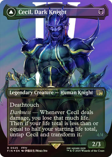 Cecil, Dark Knight // (FIN) (525) / Borderless / Surge Foil