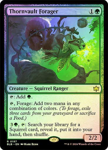 Thornvault Forager (blb) (197) / Foil