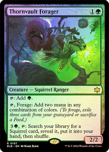 Thornvault Forager (blb) (197) / Foil