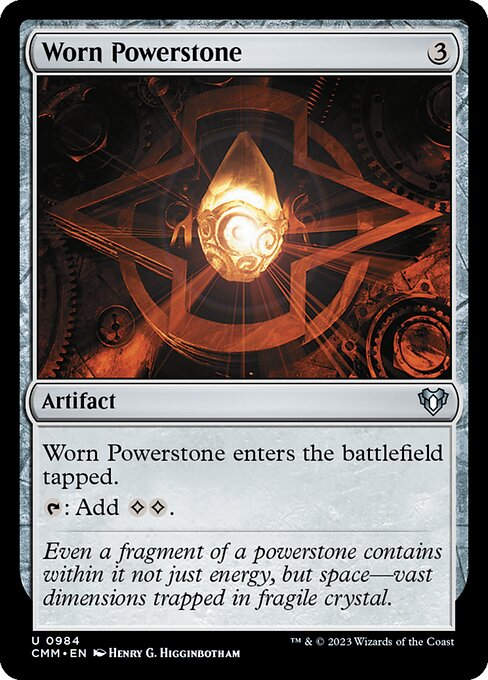 Worn Powerstone (cmm) (Commander Deck)