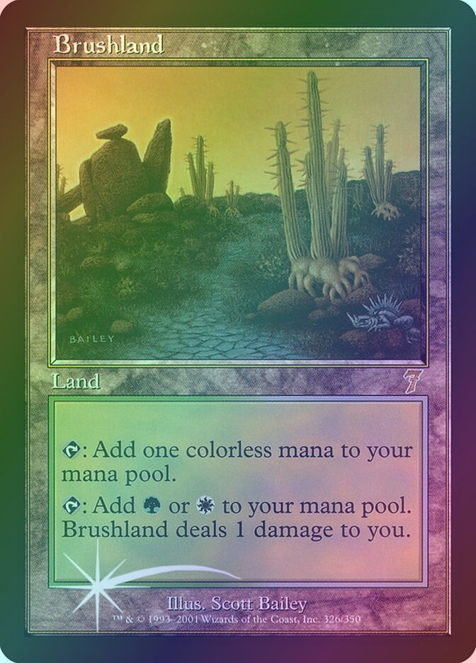 Brushland (7ED) (326★) / Foil