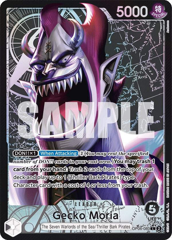 Gecko Moria (080) (Alternate Art) (OP06-080) / Foil