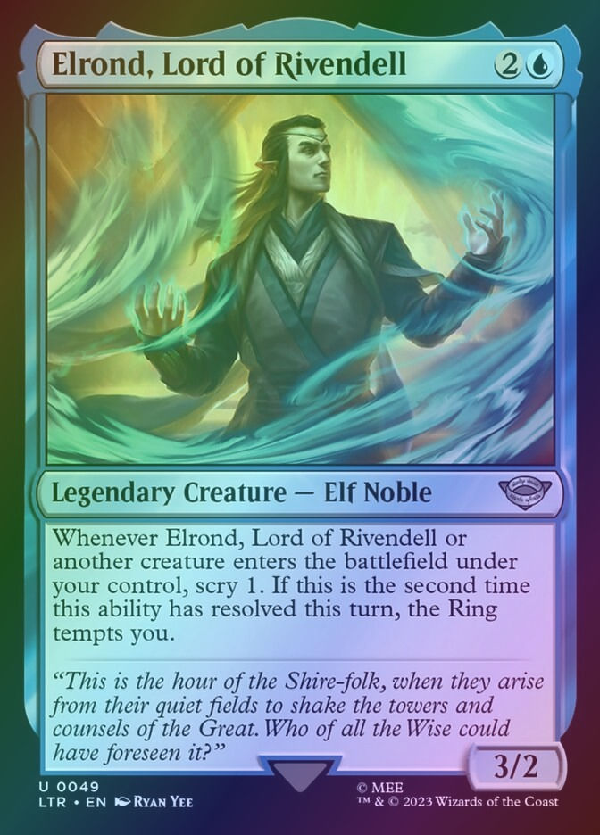 Elrond, Lord of Rivendell (LTR) (49) / Foil