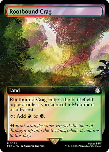 Rootbound Crag (pip) (1032) / Extended Surge Foil