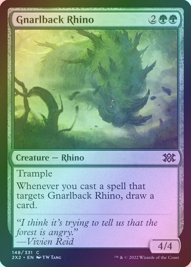 Gnarlback Rhino (2X2) (148) / Foil