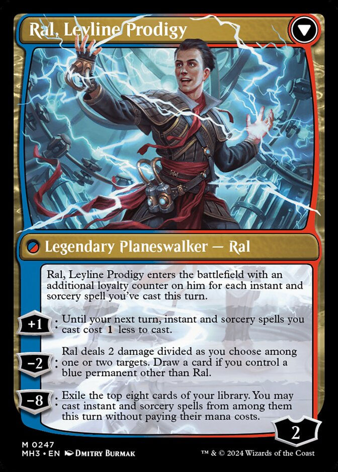 Ral, Monsoon Mage // Ral, Leyline Prodigy (MH3) (247) — cara 2 de 2