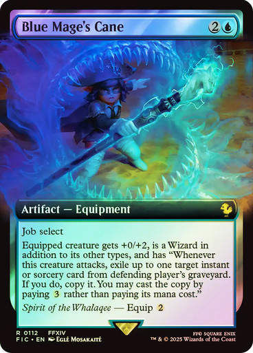 Blue Mage's Cane (FIC) (112) / Extended Art / Foil