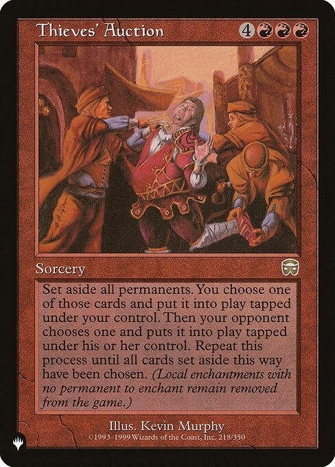 Thieves' Auction (PLST) (MMQ-218)