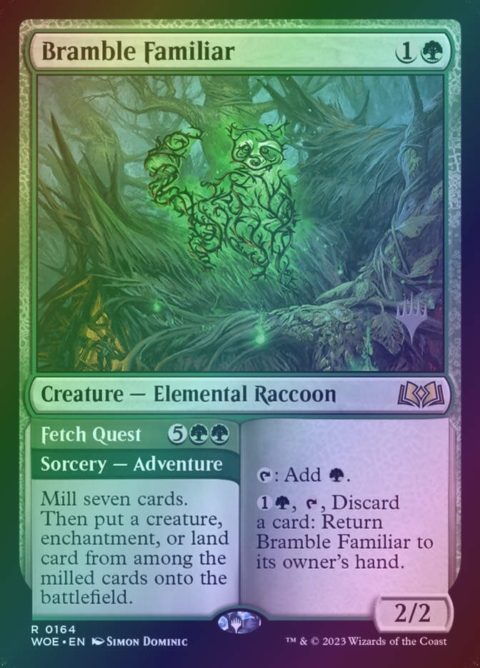 Bramble Familiar // Fetch Quest (PWOE) (164p) / Foil