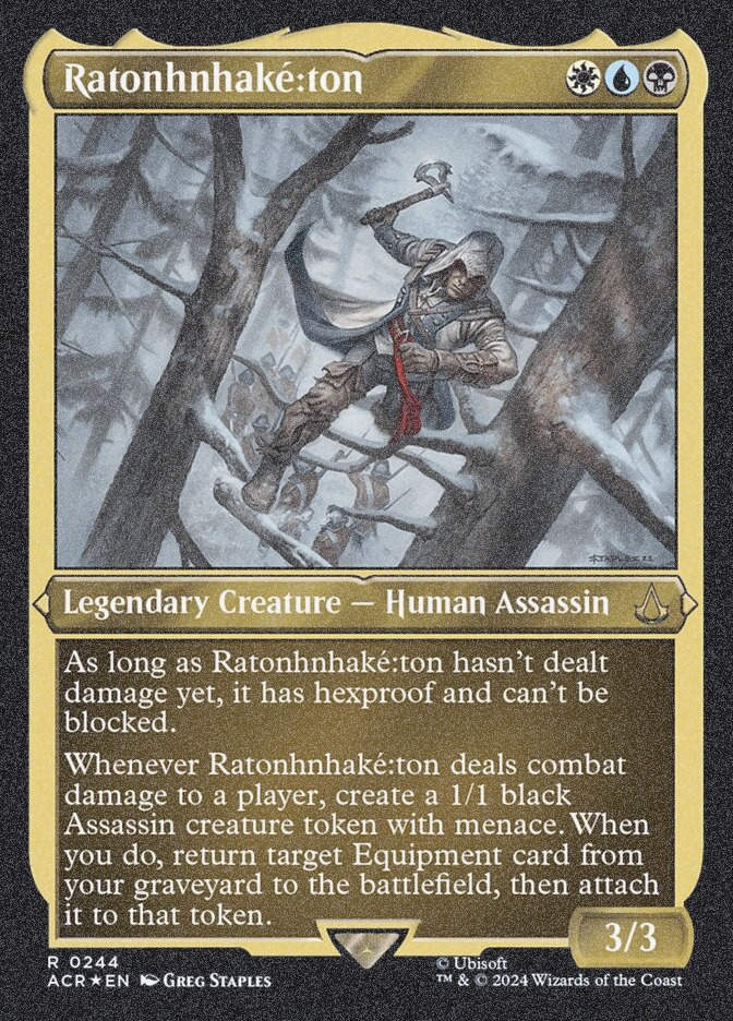 Ratonhnhaké꞉ton (ACR) (244) / Foil Etched