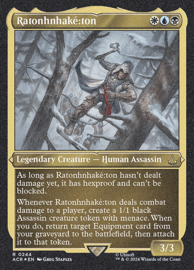 Ratonhnhaké꞉ton (ACR) (244) / Foil Etched