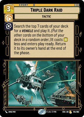 Triple Dark Raid (SHD_#194/262) / Foil