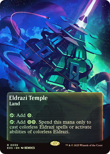Eldrazi Temple (EOS) (59) / Borderless / Foil