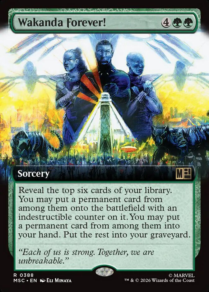 Wakanda Forever! (MSC) (388) / Extended Art