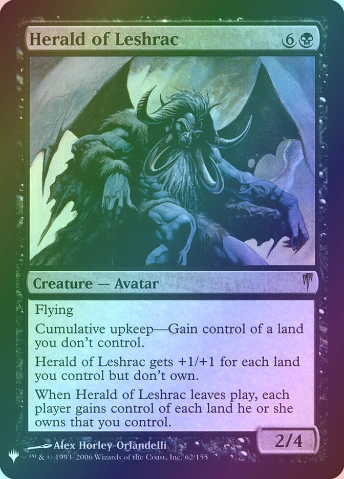 Herald of Leshrac (PLST) (CSP-62) / Foil