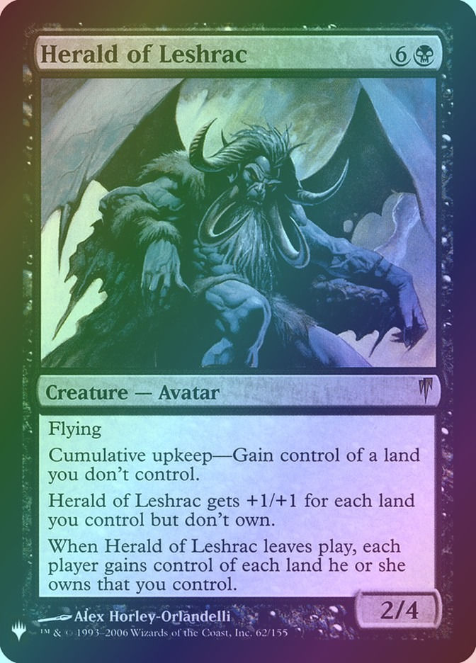 Herald of Leshrac (PLST) (CSP-62) / Foil