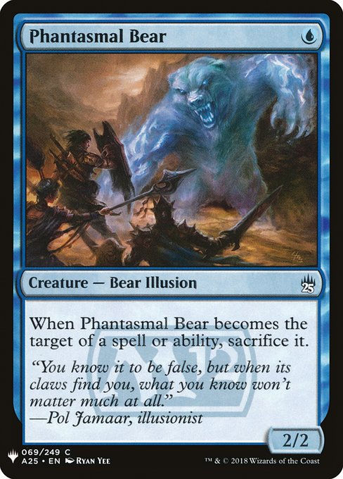 Phantasmal Bear (PLST) (A25-69)