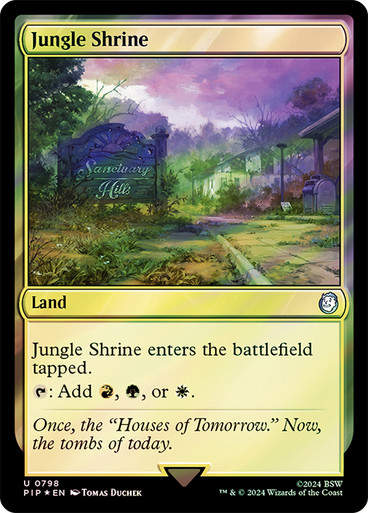 Jungle Shrine (pip) (798) / Surge Foil