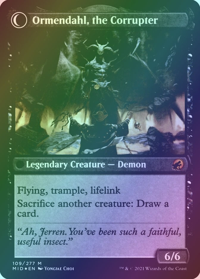 Jerren, Corrupted Bishop // Ormendahl, the Corrupter (PMID) (109s) — cara 2 de 2