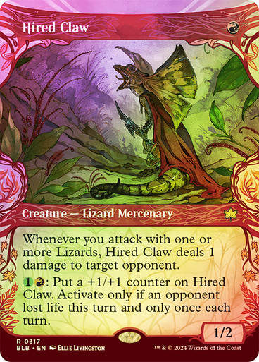 Hired Claw (blb) (317) / Showcase Foil
