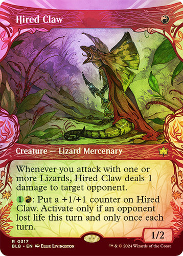 Hired Claw (blb) (317) / Showcase Foil | MTG Wolf México