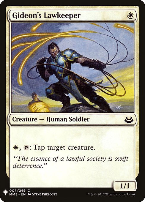 Gideon's Lawkeeper (PLST) (MM3-7)