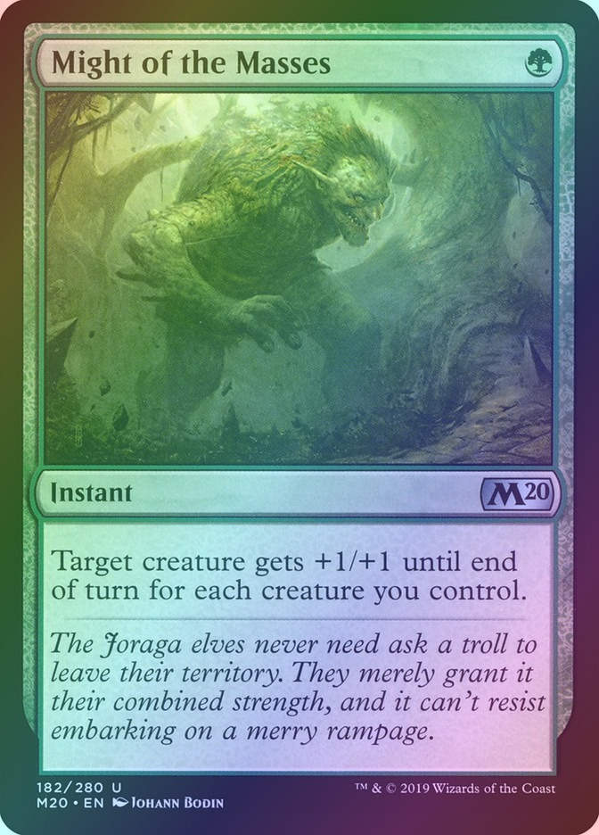 Might of the Masses (M20) (182) / Foil
