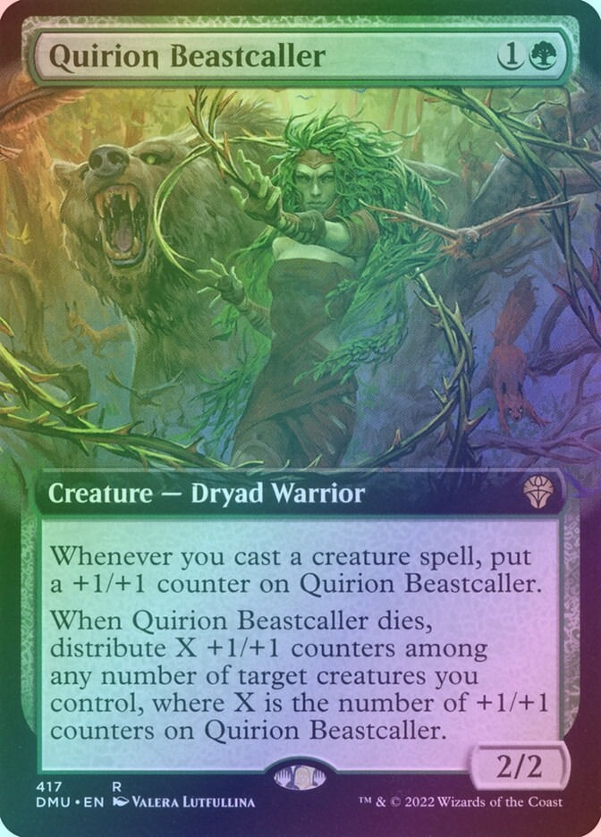 Quirion Beastcaller (DMU) (417) / Extended Art / Foil