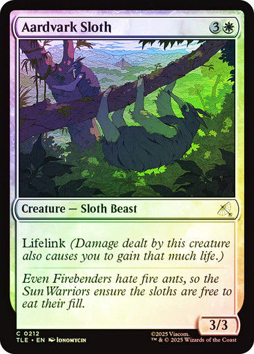 Aardvark Sloth (TLE) (212) / Foil