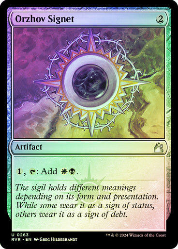 Orzhov Signet (rvr) (263) / Foil