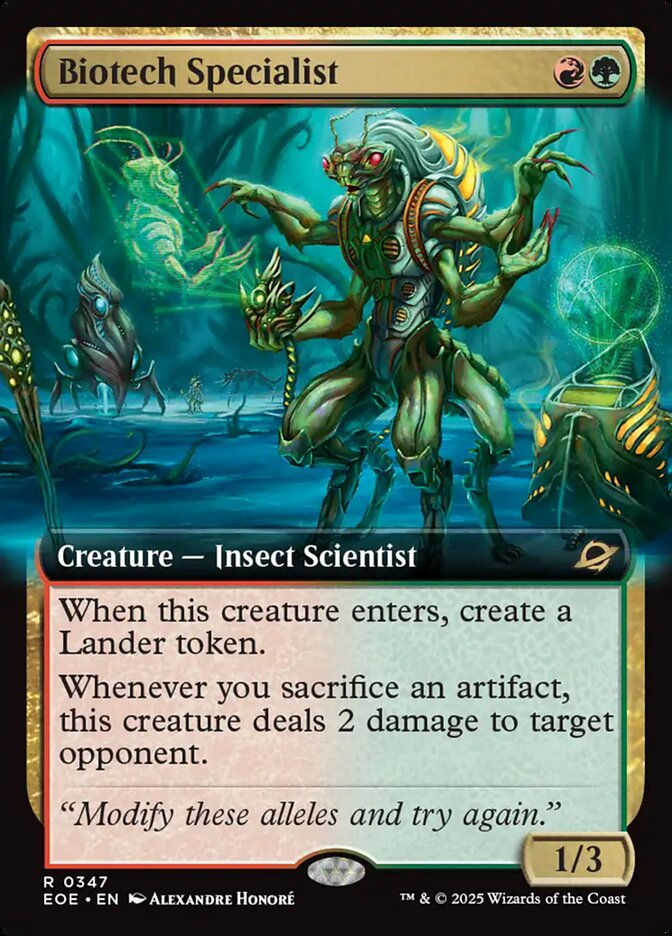 Biotech Specialist (EOE) (347) / Extended Art
