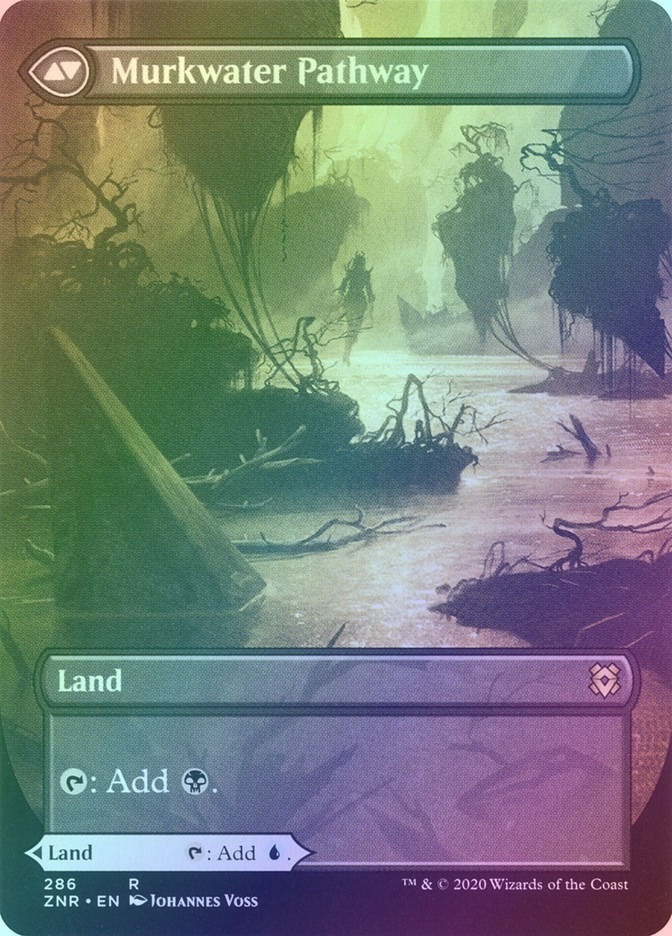 Clearwater Pathway // Murkwater Pathway (ZNR) (286) / Borderless / Foil — cara 2 de 2