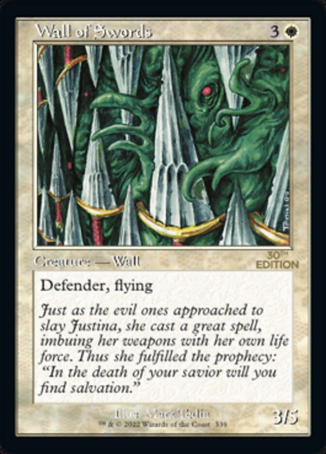 Wall of Swords (30a) / Retro Frame
