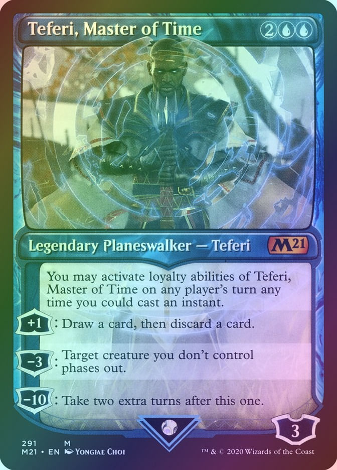 Teferi, Master of Time (M21) (291) / Showcase / Foil