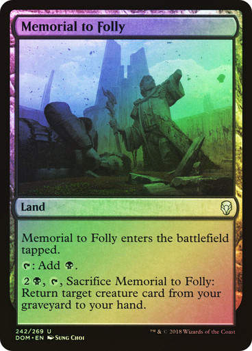 Memorial to Folly (DOM) (242) / Foil