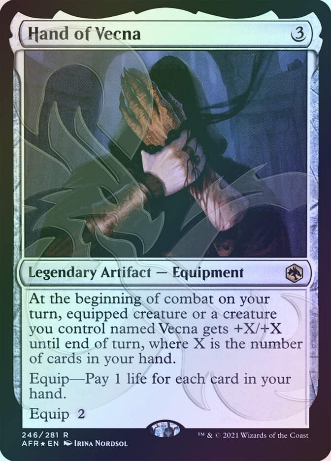Hand of Vecna (PAFR) (246a) / Embossed Foil