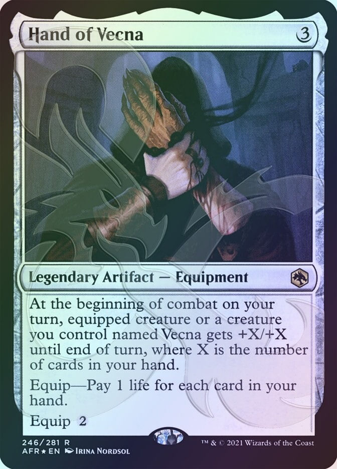 Hand of Vecna (PAFR) (246a) / Embossed Foil